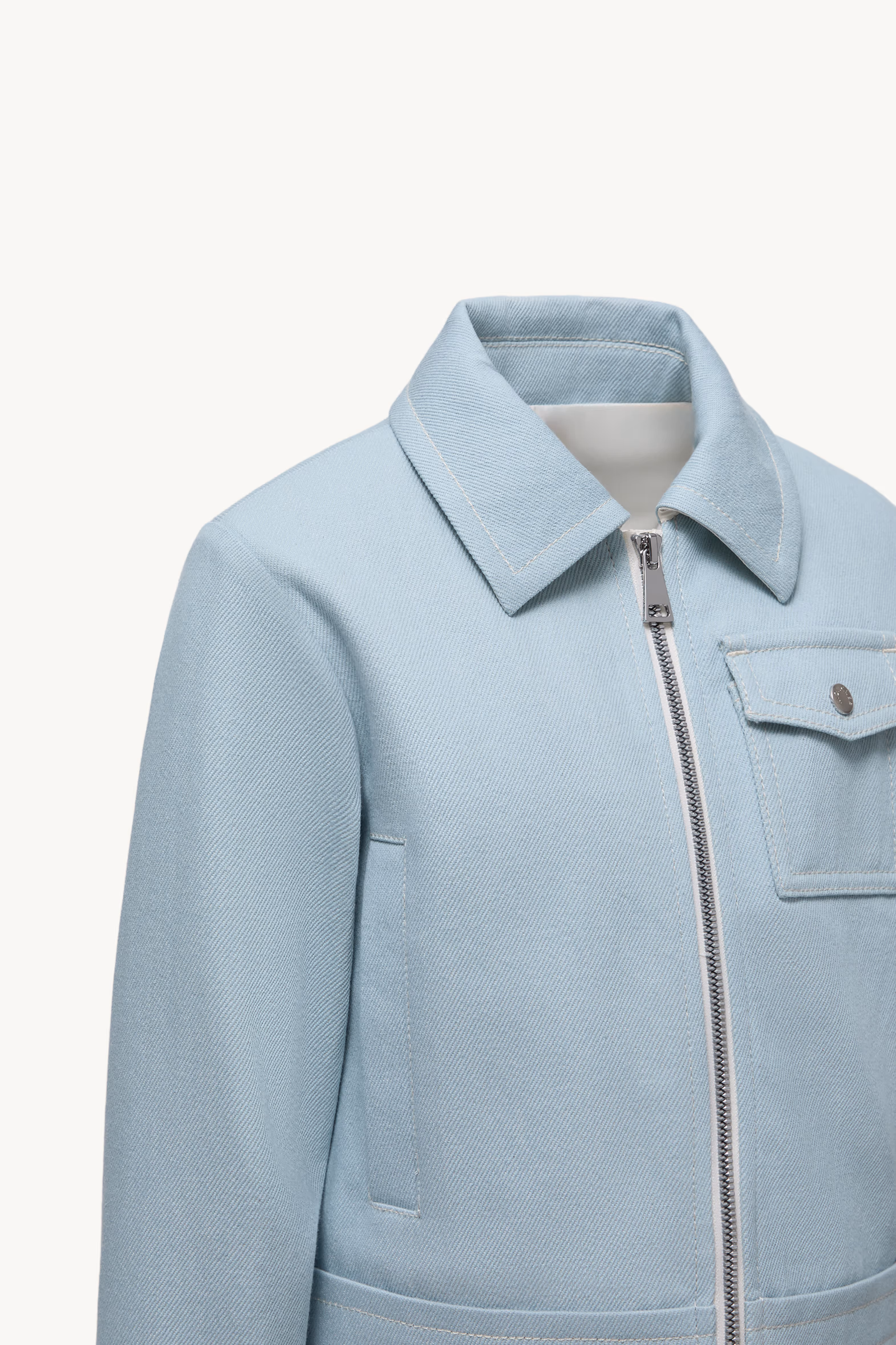 Chaqueta vaquera con capucha Esme Niña Azul claro Moncler 4